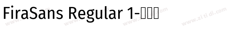 FiraSans Regular 1字体转换